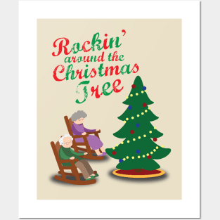 Rocking Around the Christmas Tree Chair Posters and Art